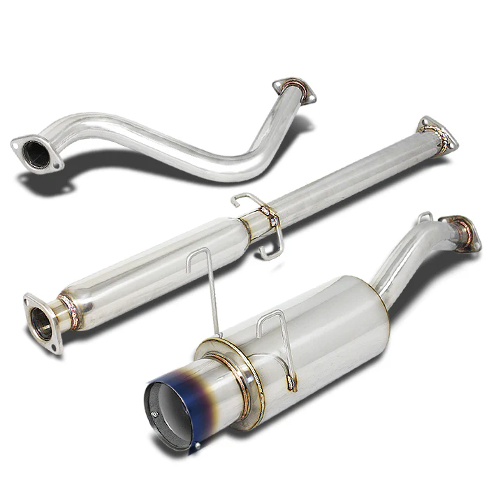 DNA Exhaust Honda Del Sol 1.5L (93-95) 1.6L (96–97) Catback w/ Single or Double Wall Rolled Muffler Tip - Image 5