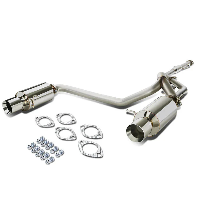 DNA Exhaust for Hyundai Tiburon 2.0L (2003–2008) Catback w/ Dual Single or Double Wall Rolled Muffler Tips - Image 5