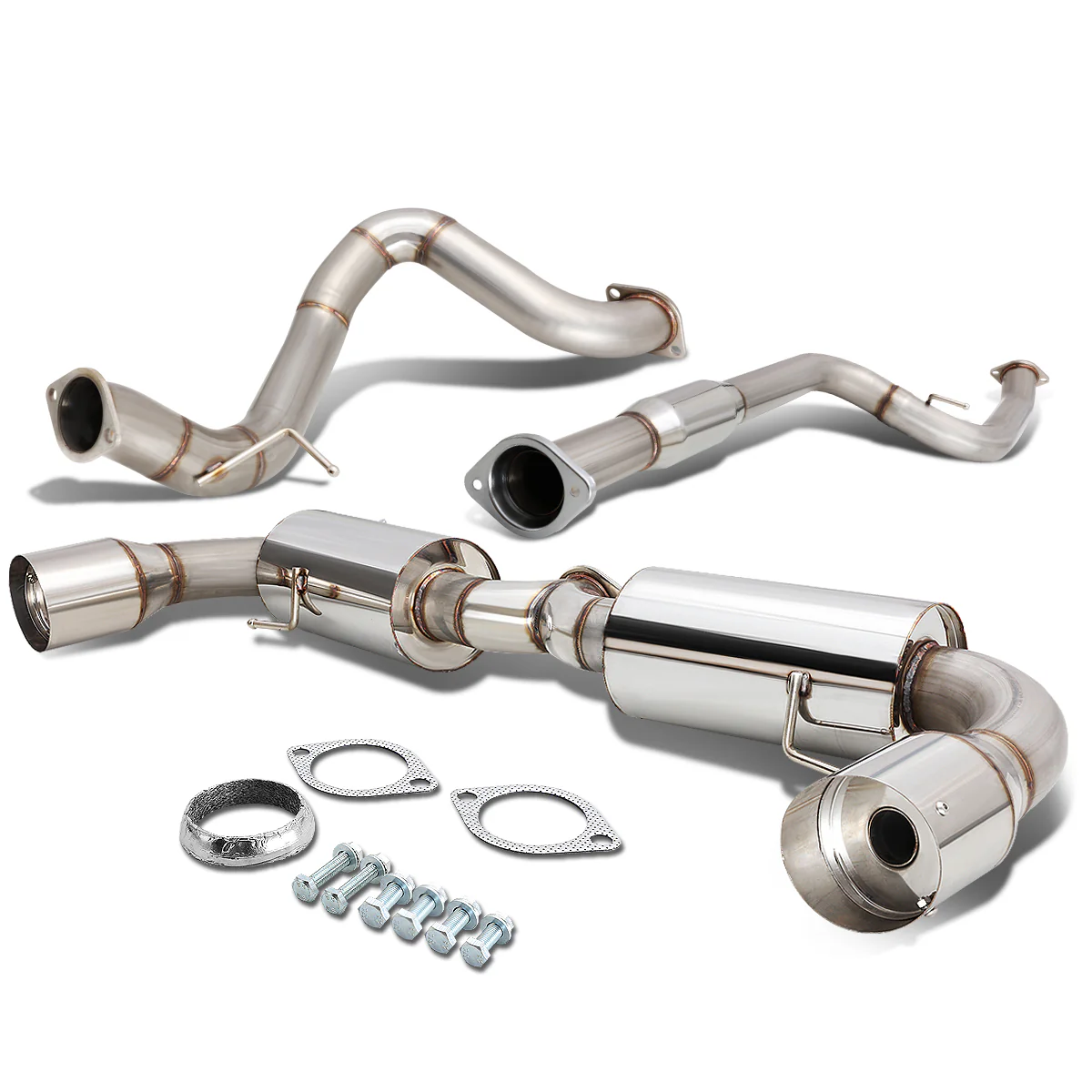 DNA Exhaust Mazda Mazdaspeed3 2.3L (2010–2013) Axleback w/ 4.5" Dual Double Walled Round Tip - Image 2