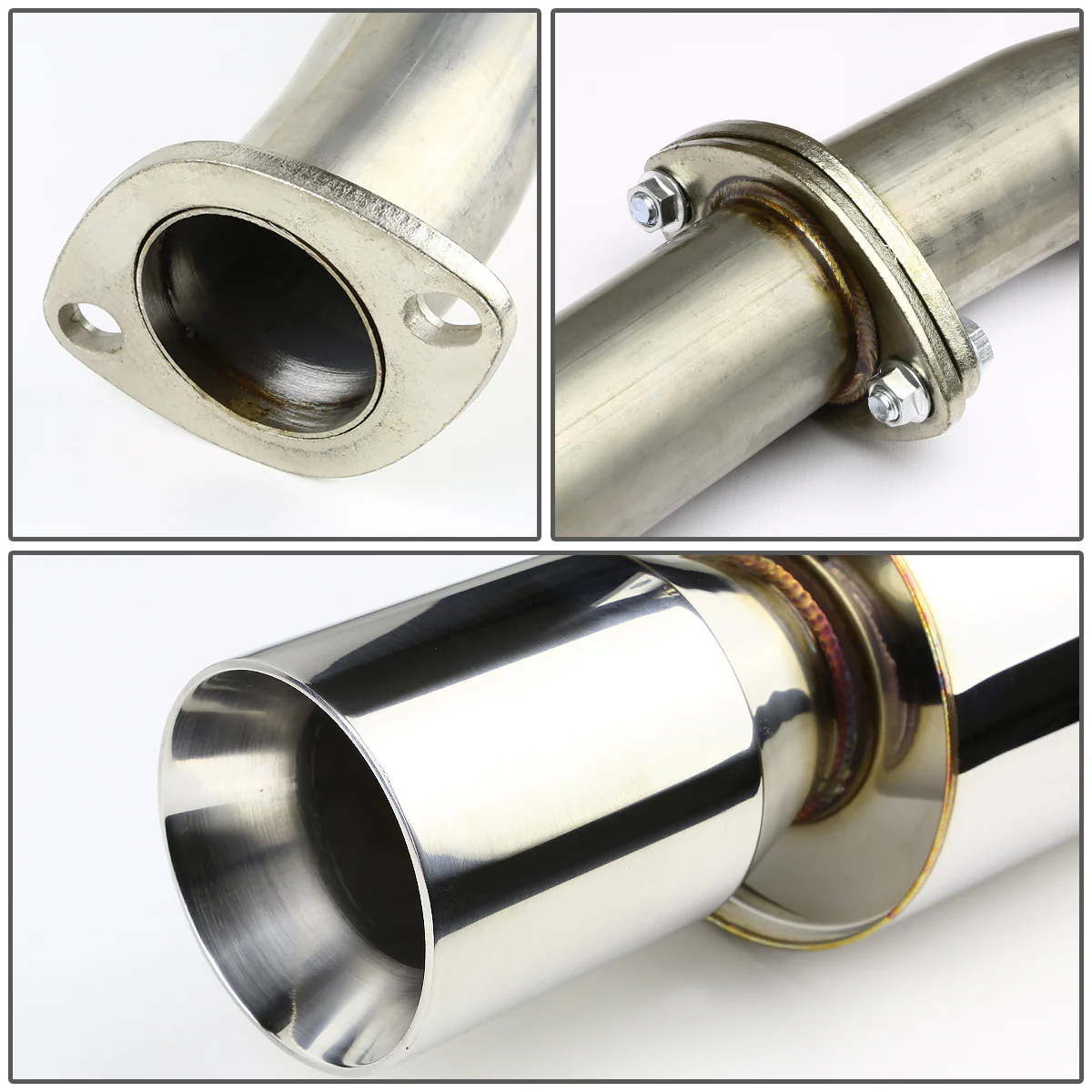 DNA Exhaust Mazda Miata NA 1.6L / 1.8L (1990–1997) Catback - Single Wall Round or Double Wall Rolled Tip - Image 6