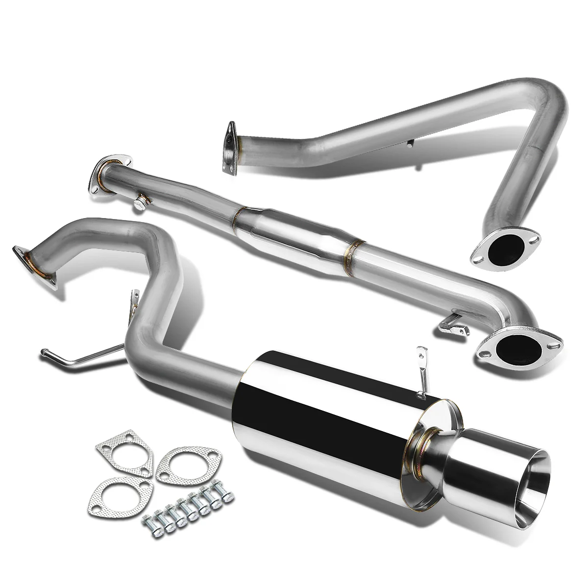 DNA Exhaust Mitsubishi Galant 2.4L (1999-2003) Catback w/ Single Wall Round or Double Wall Rolled Tip - Image 14