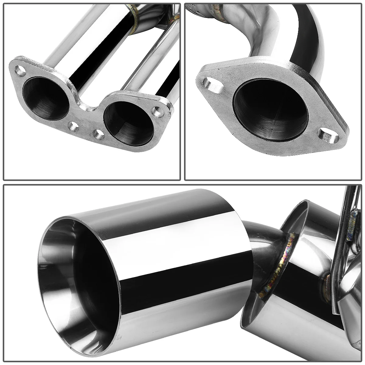 DNA Exhaust Nissan 350Z / Infiniti G35 Coupe (03-09) Catback w/ Polished or Burnt Blue Muffler Tips - Image 4