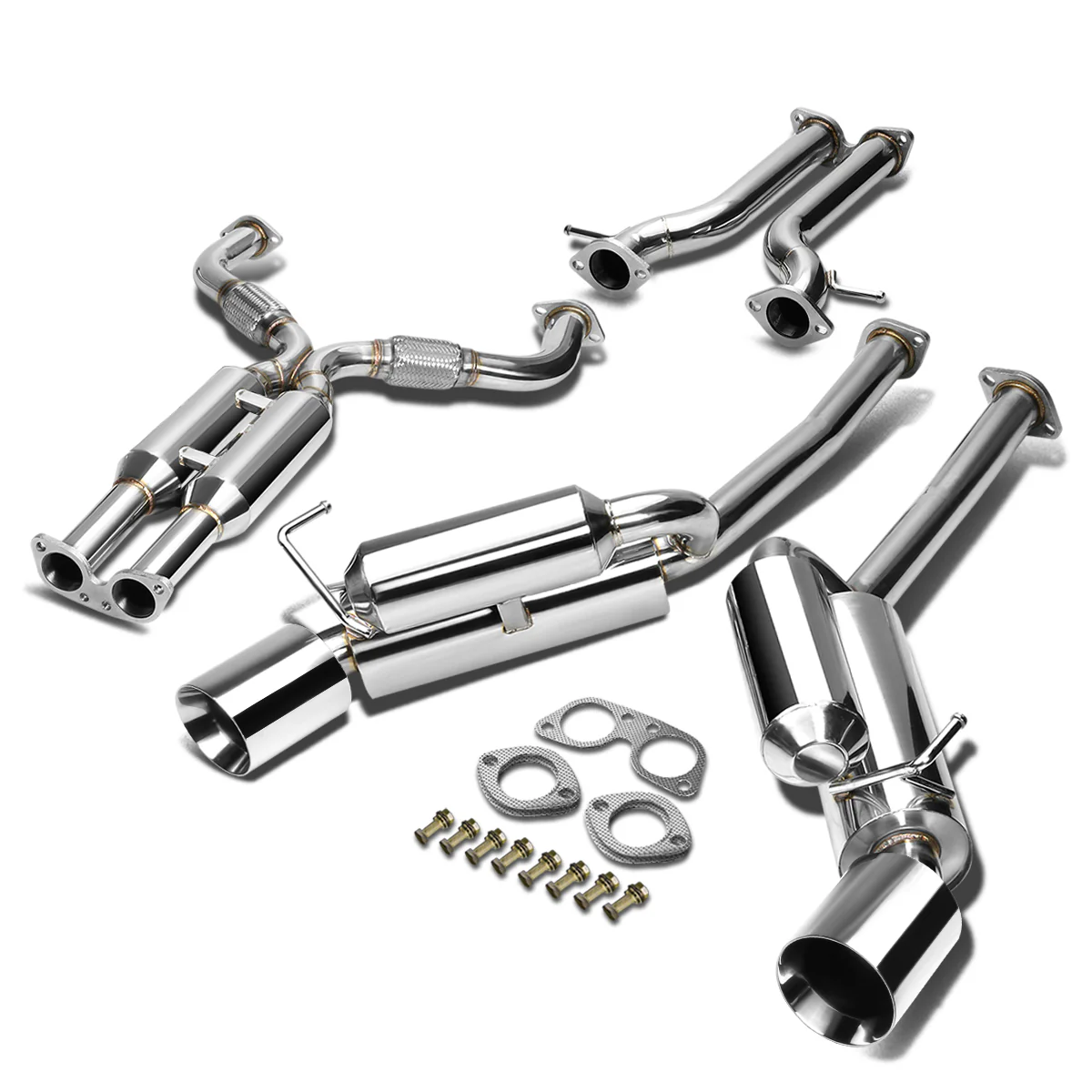 DNA Exhaust Nissan 370Z 3.7L V6 (09-20) Catback w/ Polished or Titanium Blue Burnt Tips - Image 7