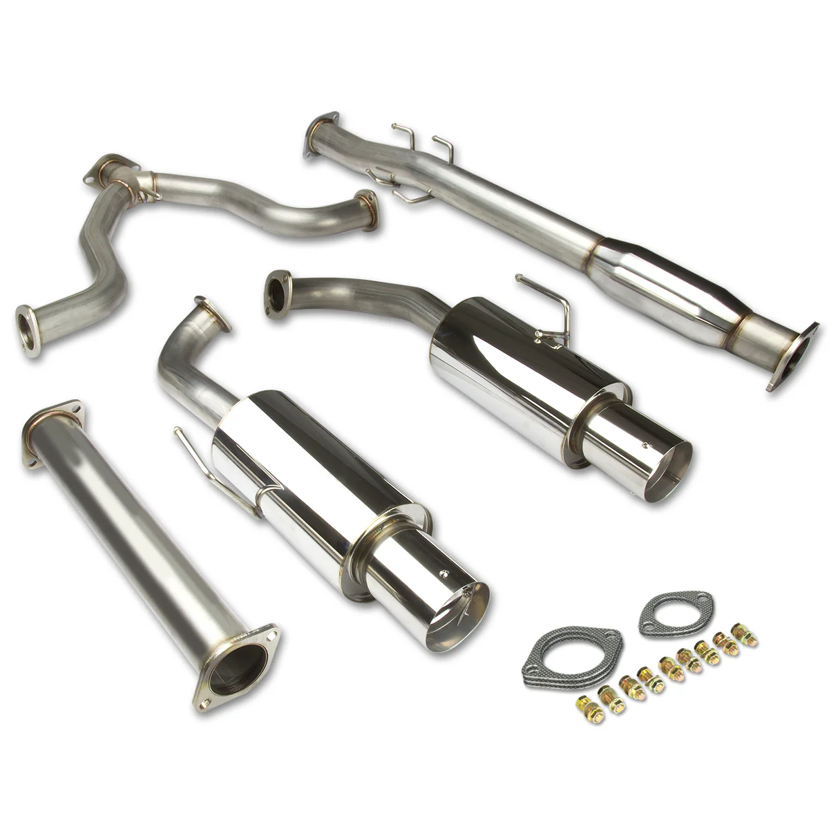 DNA Exhaust for Nissan Altima 3.5L V6 (2007–2012) Catback with 4" Single Wall Round or Double Wall Rolled Tip - Image 2