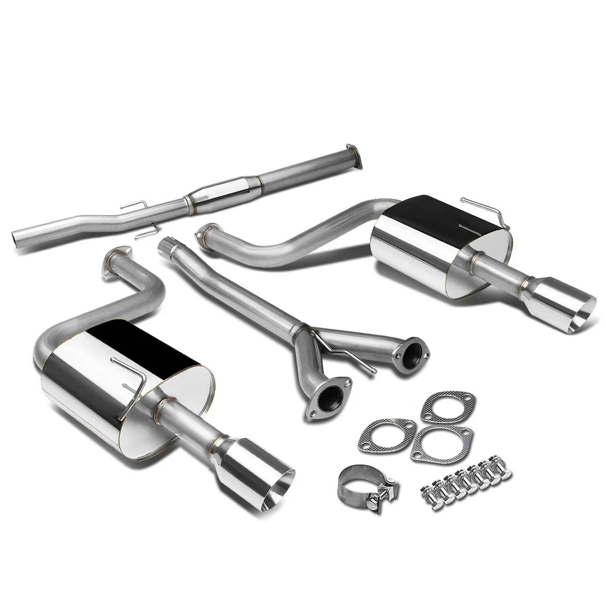 DNA Exhaust for Nissan Maxima A35 V6 (2009-2015) Catback with Single Wall Round or Double Wall Rolled Tip - Image 8
