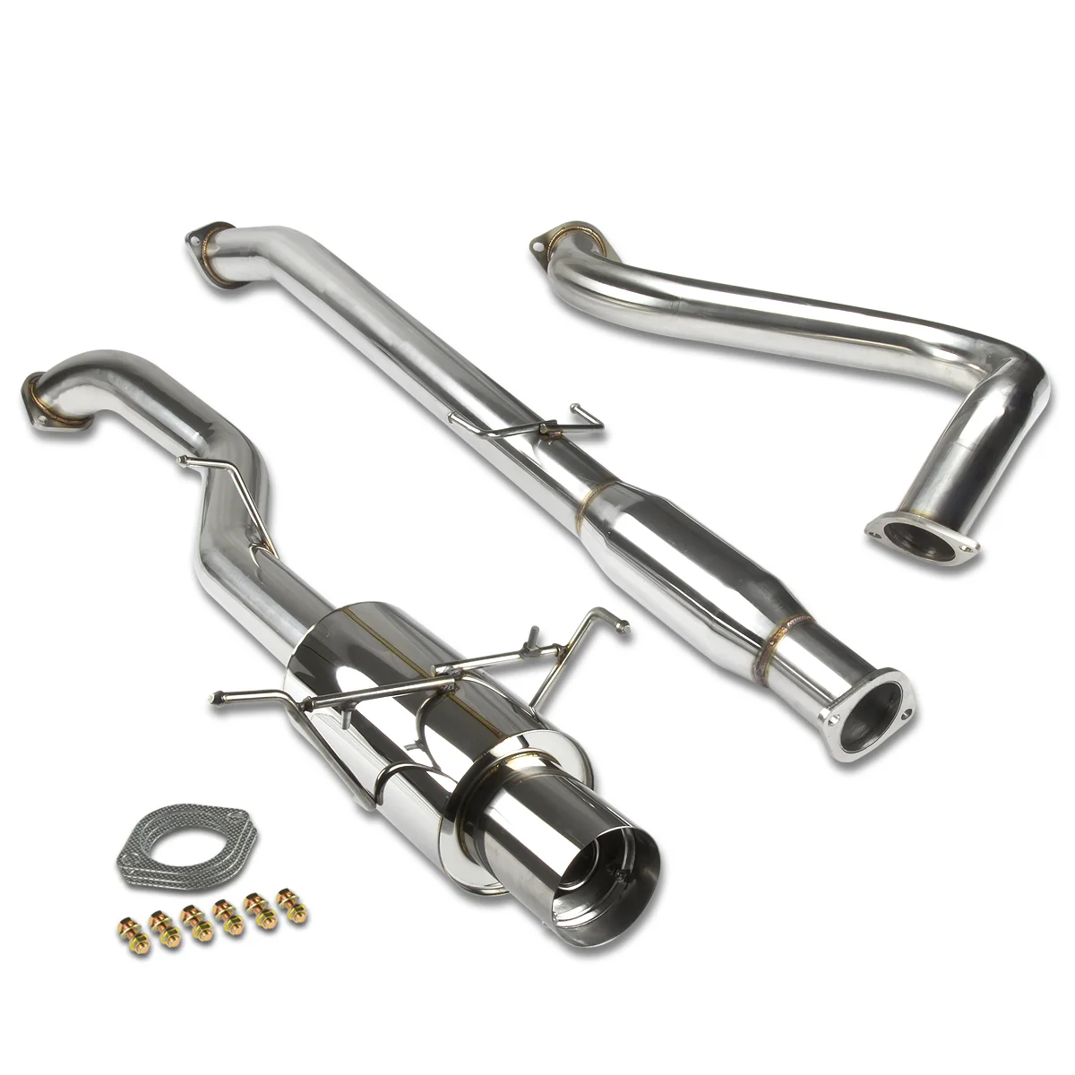 DNA Exhaust Nissan Sentra SE-R / Spec V 2.5L (07–12) Catback - Single Wall Round Tip - Image 2