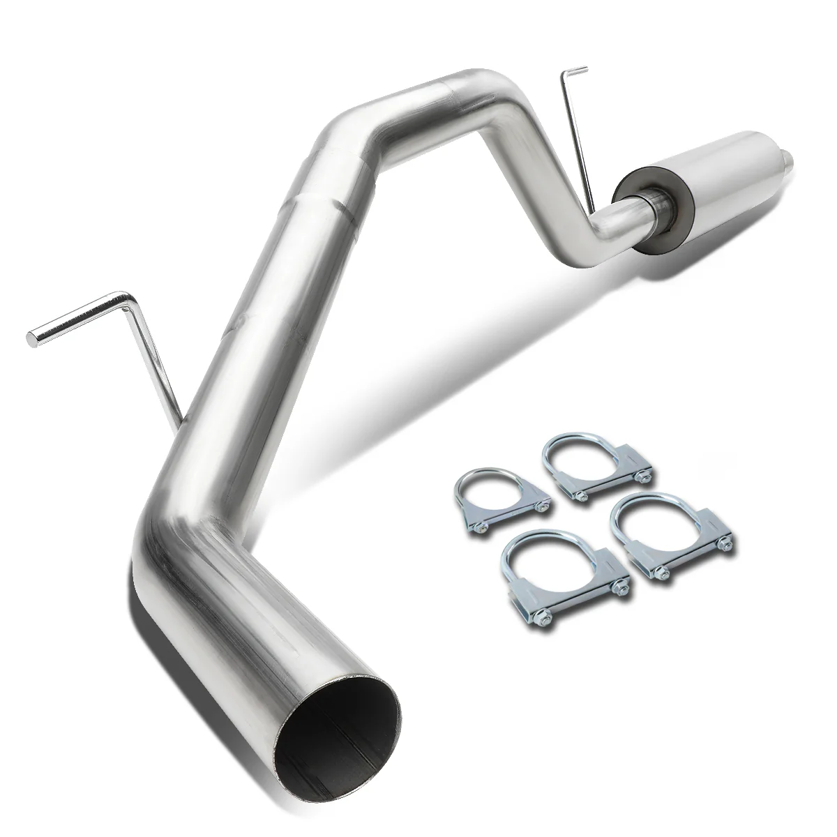 DNA Exhaust Nissan Titan 5.6L (2004–2006) Catback w/ Louvered Core Muffler