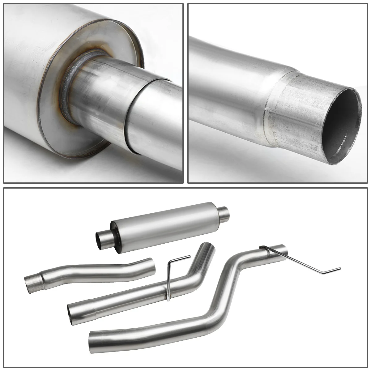 DNA Exhaust Nissan Titan 5.6L (2004–2006) Catback w/ Louvered Core Muffler - Image 6