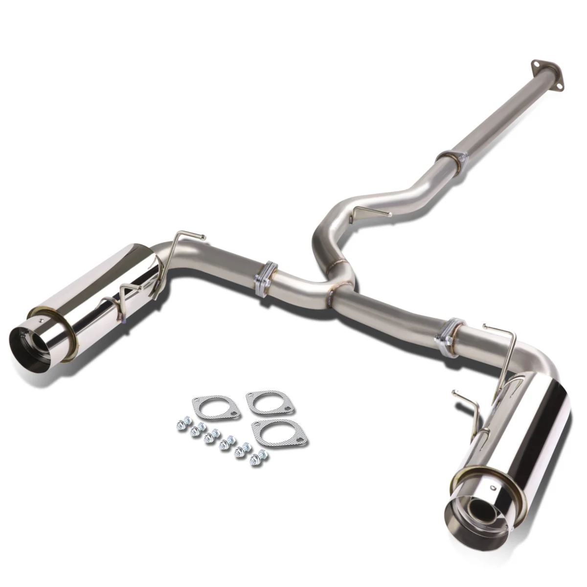 DNA Exhaust Scion FR-S (13-16) Subaru BRZ & Toyota 86 (13-17) Catback - 4" Polished Tips - Image 3