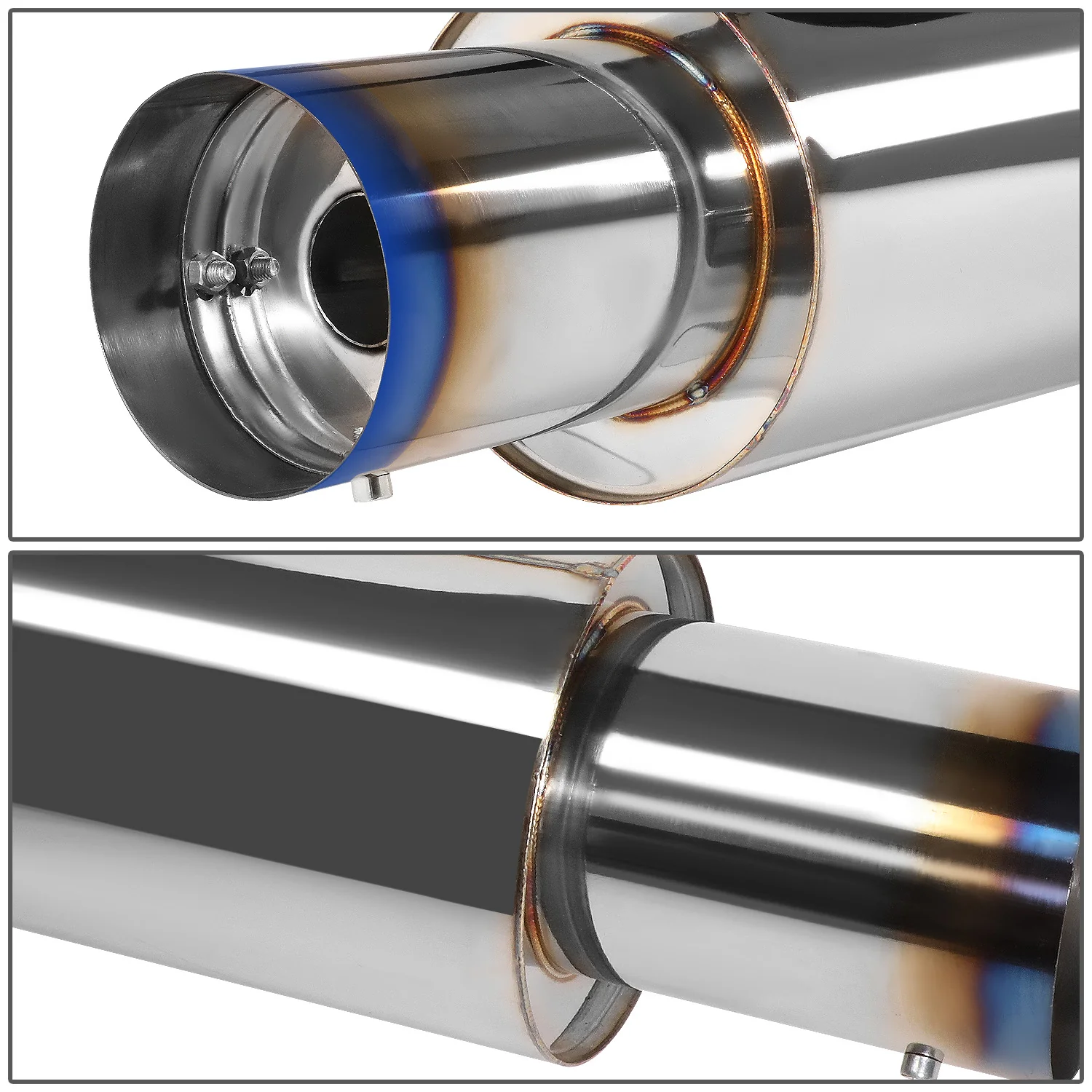 DNA Exhaust for Scion tC 2.4L (05–10) Catback with Single or Double Wall Rolled N1 Muffler Tip - Image 11