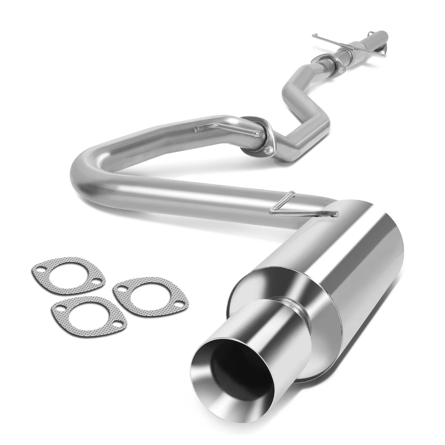 DNA Exhaust for Scion tC 2.4L (05–10) Catback with Single or Double Wall Rolled N1 Muffler Tip - Image 15