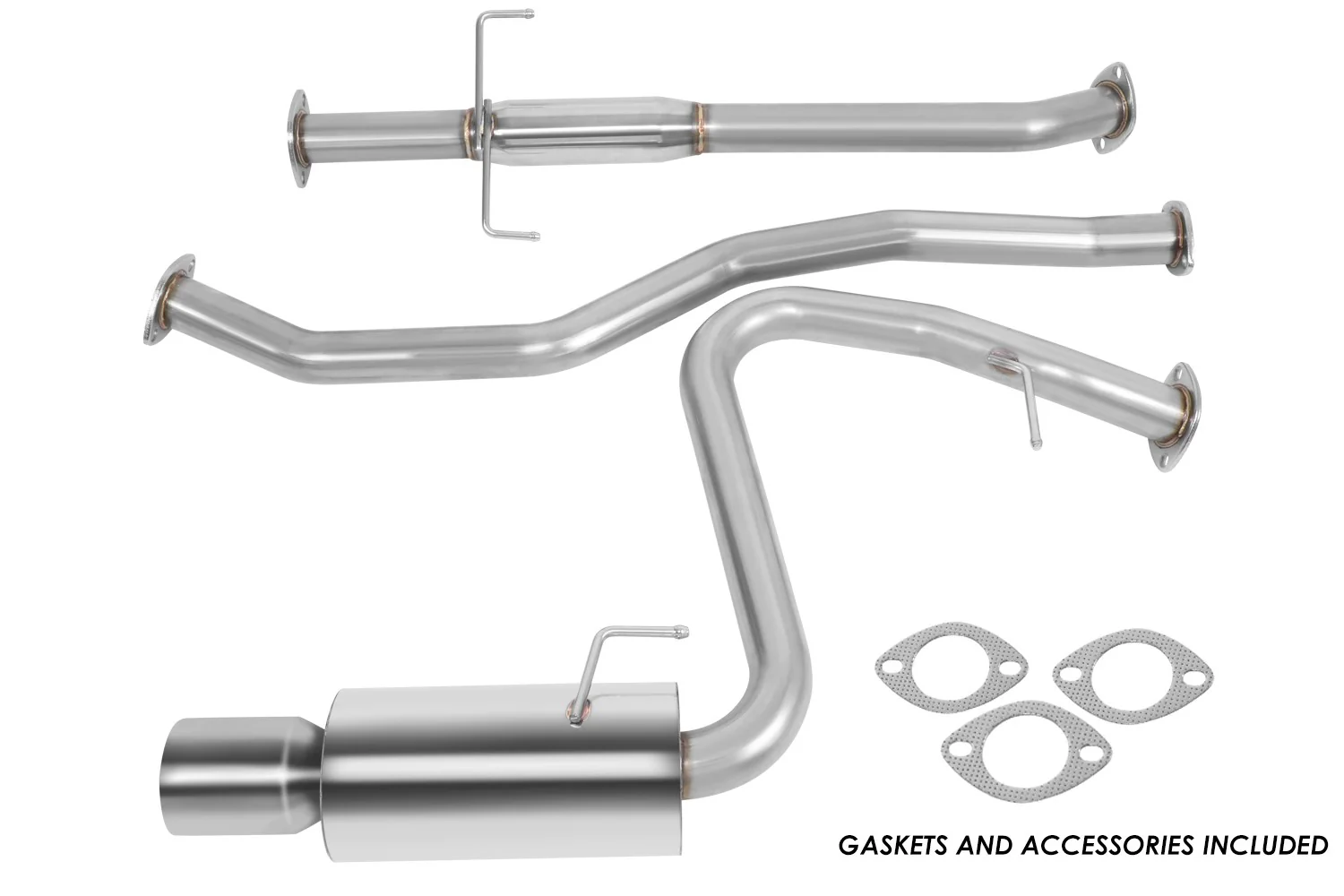 DNA Exhaust for Scion tC 2.4L (05–10) Catback with Single or Double Wall Rolled N1 Muffler Tip - Image 18