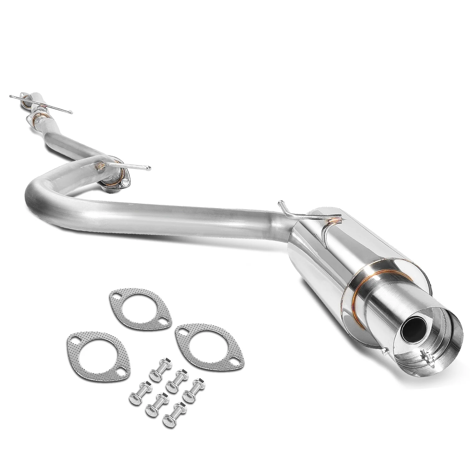 DNA Exhaust for Scion tC 2.4L (05–10) Catback with Single or Double Wall Rolled N1 Muffler Tip - Image 2
