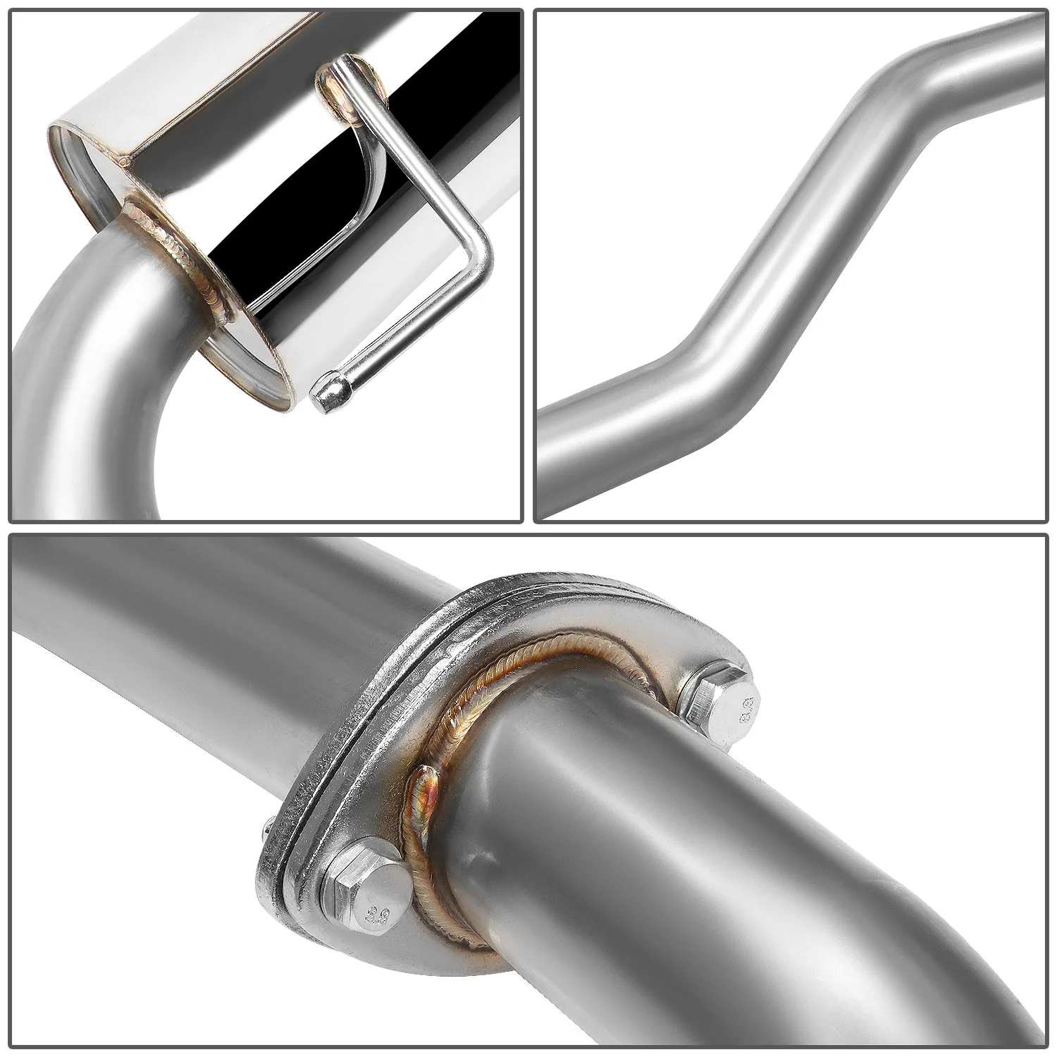 DNA Exhaust for Scion tC 2.4L (05–10) Catback with Single or Double Wall Rolled N1 Muffler Tip - Image 5