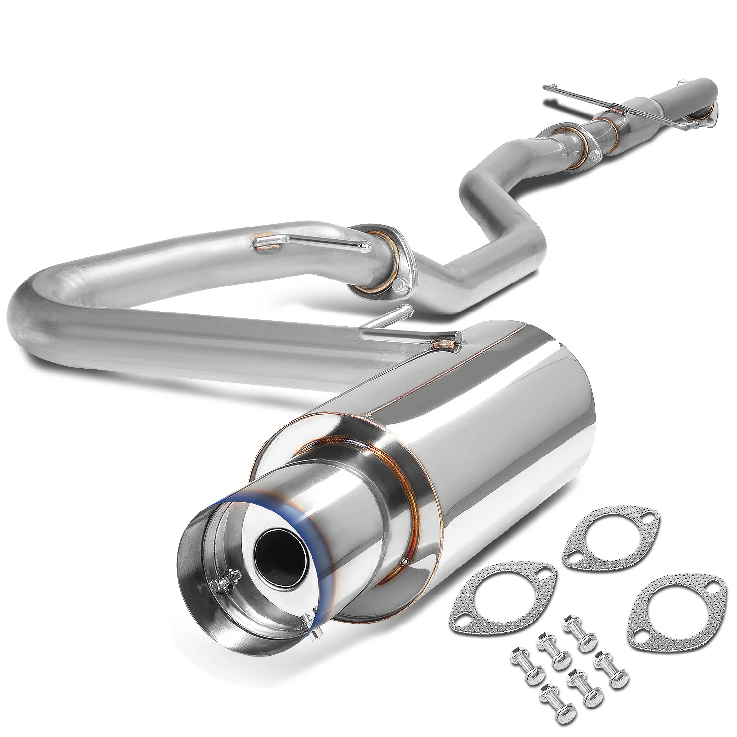 DNA Exhaust for Scion tC 2.4L (05–10) Catback with Single or Double Wall Rolled N1 Muffler Tip - Image 8