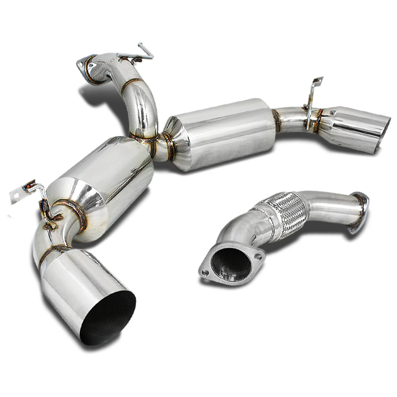 DNA Exhaust for Toyota MR2 Turbo SW20 (91-95) Catback with Dual 4.5 in. OD Muffler Tips