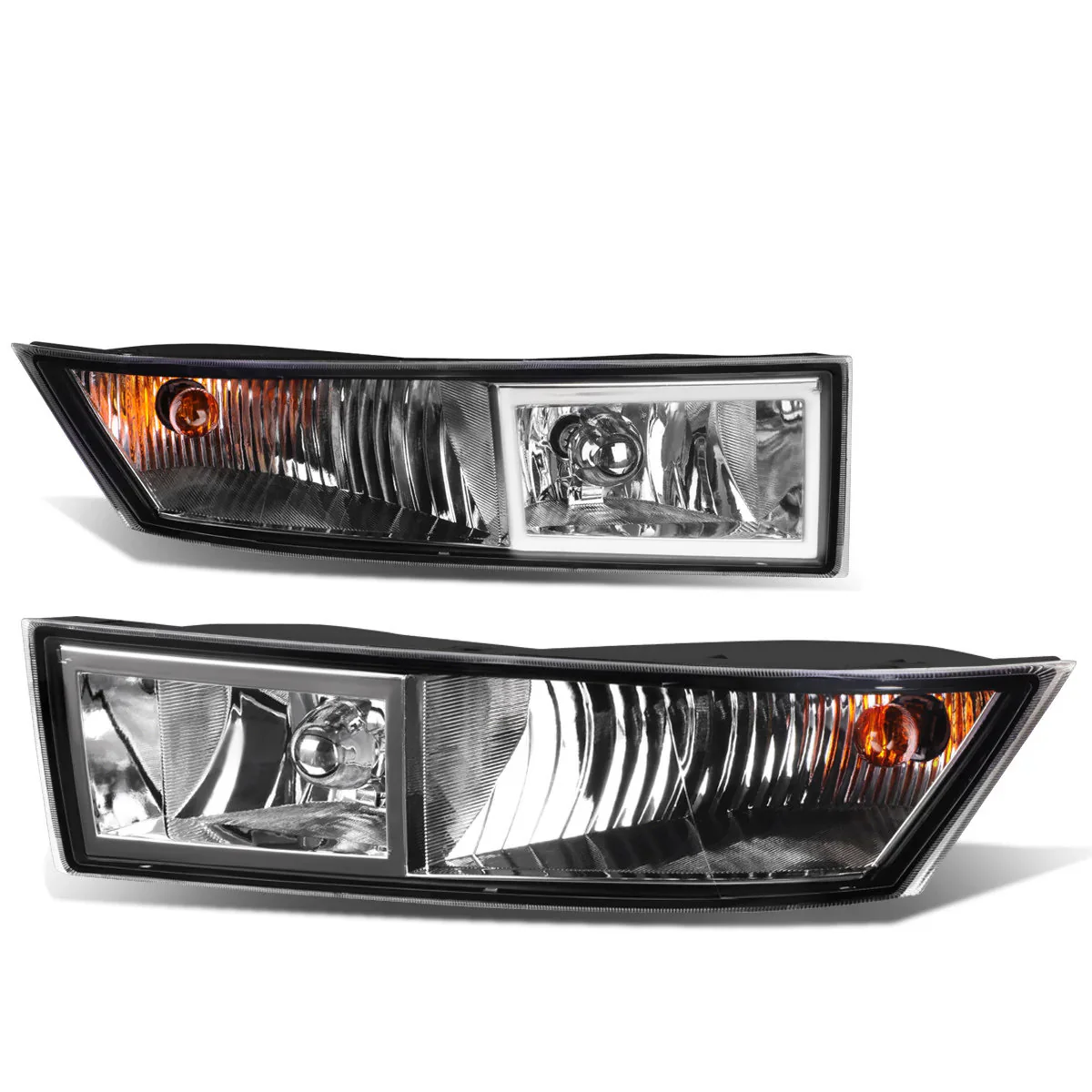 DNA Fog Lights for Cadillac Escalade ESV (07-14) Escalade EXT (09-13) with or without LED DRL Switch and Wiring Harness - Amber / Clear / Smoke Lens - Image 16