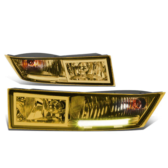 DNA Fog Lights for Cadillac Escalade ESV (07-14) Escalade EXT (09-13) with or without LED DRL Switch and Wiring Harness - Amber / Clear / Smoke Lens - Image 3