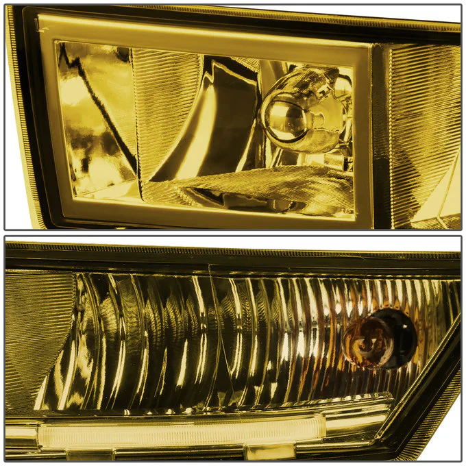 DNA Fog Lights for Cadillac Escalade ESV (07-14) Escalade EXT (09-13) with or without LED DRL Switch and Wiring Harness - Amber / Clear / Smoke Lens - Image 5