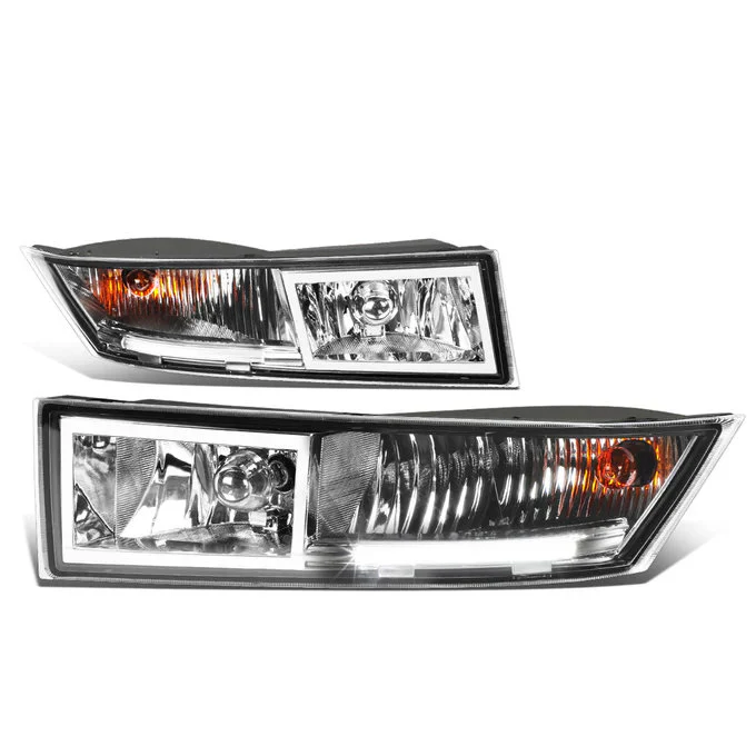 DNA Fog Lights for Cadillac Escalade ESV (07-14) Escalade EXT (09-13) with or without LED DRL Switch and Wiring Harness - Amber / Clear / Smoke Lens - Image 6