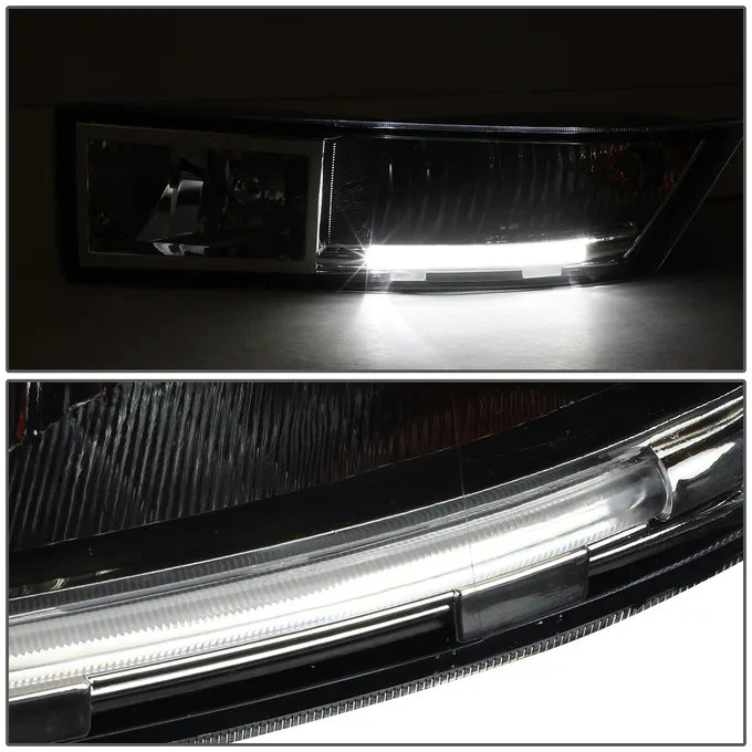DNA Fog Lights for Cadillac Escalade ESV (07-14) Escalade EXT (09-13) with or without LED DRL Switch and Wiring Harness - Amber / Clear / Smoke Lens - Image 7