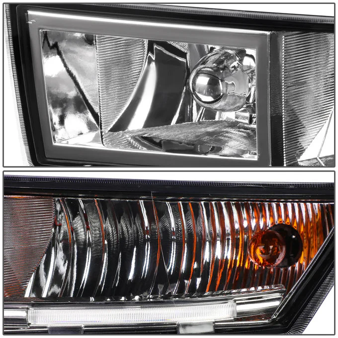 DNA Fog Lights for Cadillac Escalade ESV (07-14) Escalade EXT (09-13) with or without LED DRL Switch and Wiring Harness - Amber / Clear / Smoke Lens - Image 8