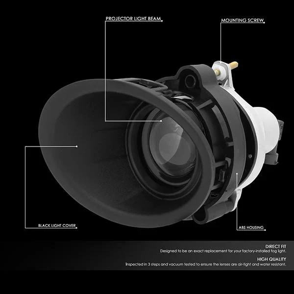DNA Fog Lights for Chevy Camaro LS LT 3.6L (2014-2015) with Switch and Wiring Harness - Clear Lens FL-ZTL-272-CH - Image 2