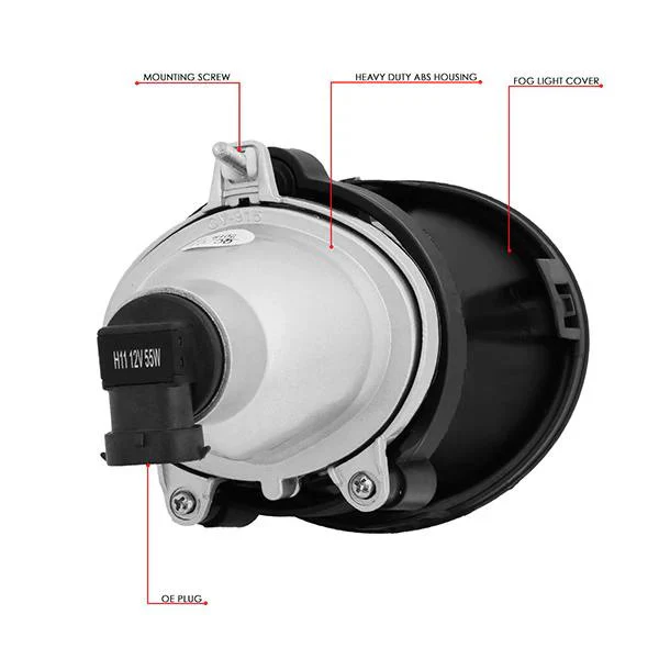 DNA Fog Lights for Chevy Camaro LS LT 3.6L (2014-2015) with Switch and Wiring Harness - Clear Lens FL-ZTL-272-CH - Image 6