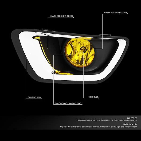 DNA Fog Lights for Chevy Colorado (2015-2019) with or without Switch & Wiring Harness - Amber / Clear / Smoke Lens - Image 20