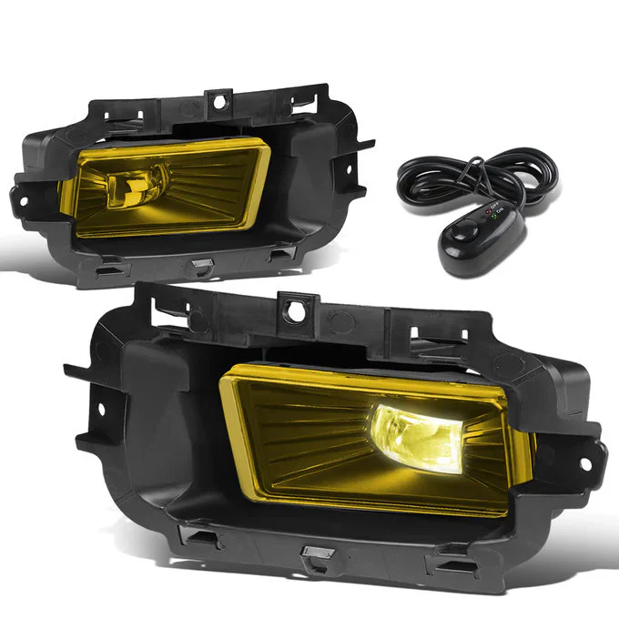 DNA Fog Lights for Chevy Silverado 1500 (2014-2015) Factory Style or LED Projector with Amber / Clear / Smoke Lens - Image 9