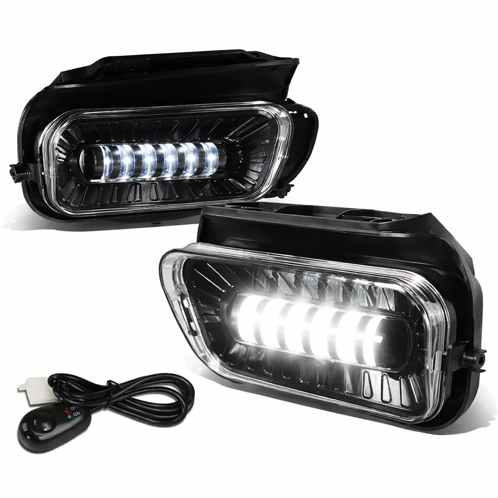 DNA Fog Lights for Chevy Avalanche (2002-2006) Factory Style or LED Projector with Amber / Clear / Smoke Lens - Image 10