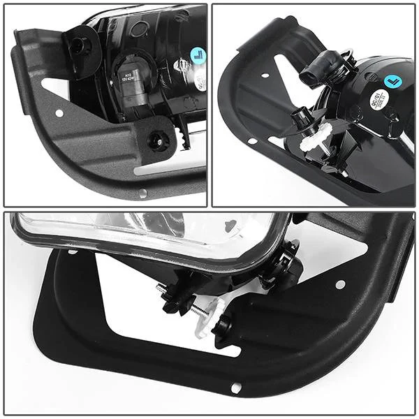 DNA Fog Lights for Dodge Ram 1500 (2009-2010) RAM 1500 (2011-2012) 2500 3500 (2011-2018) with or without Switch & Wiring Harness - Clear & Smoke Lens - Image 5