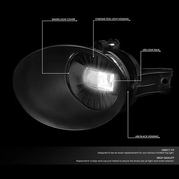 DNA Fog Lights for Dodge Ram 1500 2500 3500 (2002-2009) Factory Style or LED with Amber / Clear / Smoke Lens - Image 10