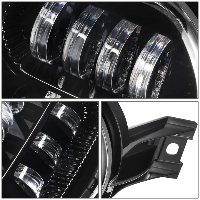 DNA Fog Lights for Dodge Ram 1500 2500 3500 (2002-2009) LED Projector with Clear Lens FL-ZTL-381-CH - Image 4