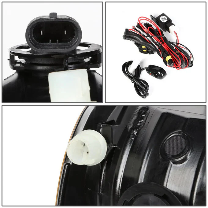DNA Fog Lights for Dodge Ram (2009-2010) RAM 1500 2500 3500 (2011-2012) with Switch and Wiring Harness - Amber / Clear / Smoke Lens FL-ZTL-808 - Image 15