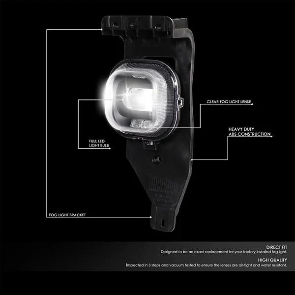 DNA Fog Lights for Ford F250 F350 F450 F550 Super Duty (2005-2007) Factory Style or LED Projector with Clear Len - Image 15