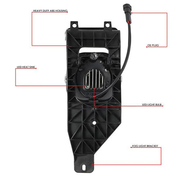 DNA Fog Lights for Ford F250 F350 F450 F550 Super Duty (2005-2007) Factory Style or LED Projector with Clear Len - Image 29