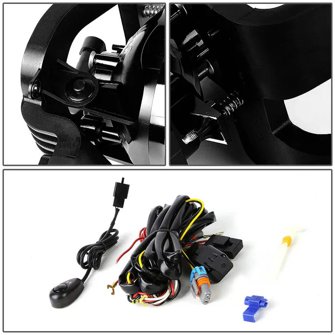 DNA Fog Lights for Ford F250 F350 F450 F550 Super Duty (2008-2010) Factory Style or LED Projector - Clear or Smoke Lens - Image 9