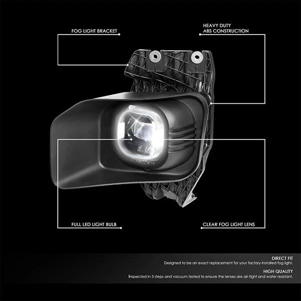 DNA Fog Lights for Ford F250 F350 F450 F550 Super Duty (2011-2016) Factory Style or LED Projector with Amber / Clear / Smoke Lens - Image 2