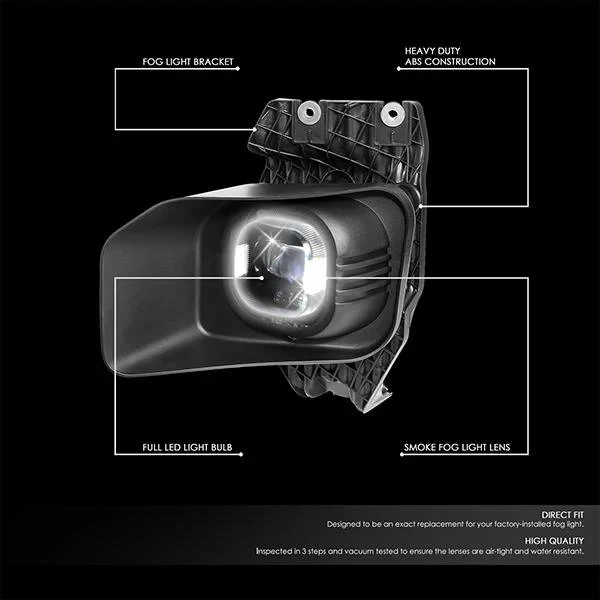 DNA Fog Lights for Ford F250 F350 F450 F550 Super Duty (2011-2016) Factory Style or LED Projector with Amber / Clear / Smoke Lens - Image 7