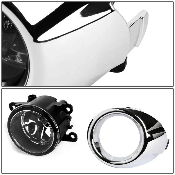 DNA Fog Lights for Ford Fiesta (2009-2010) with Switch and Wiring Harness - Clear Lens FL-ZTL-159-CH - Image 3