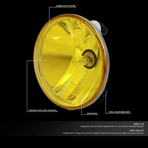 DNA Fog Lights for Chevy Camaro (2010-2013) with or without Switch & Wiring Harness - Amber / Clear / Smoke Lens - Image 10