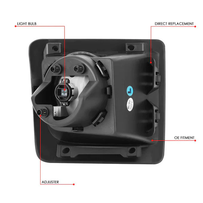 DNA Fog Lights for GMC Sierra 1500 (2014-2015) with Clear or Smoke Lens FL-ZTL-380 - Image 10