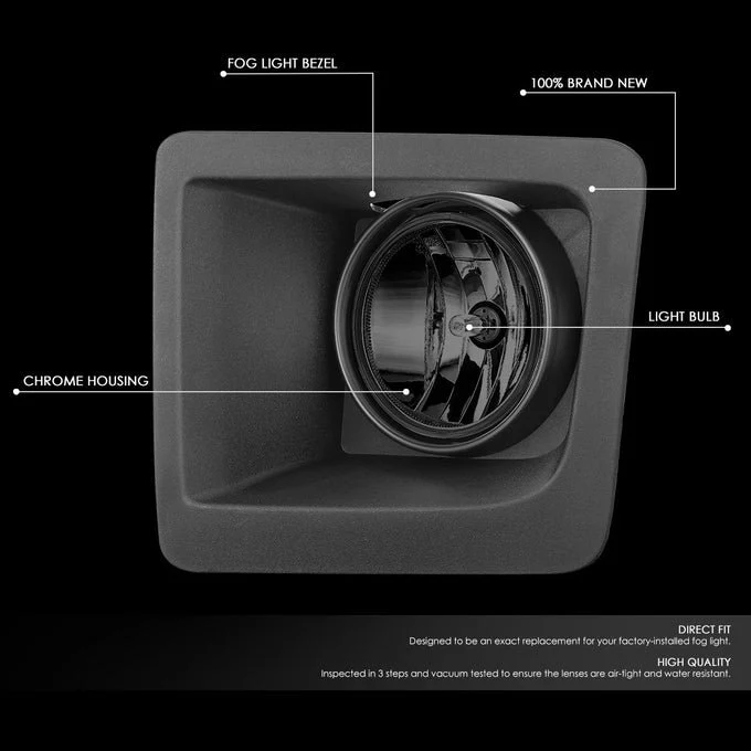 DNA Fog Lights for GMC Sierra 1500 (2014-2015) with Clear or Smoke Lens FL-ZTL-380 - Image 6