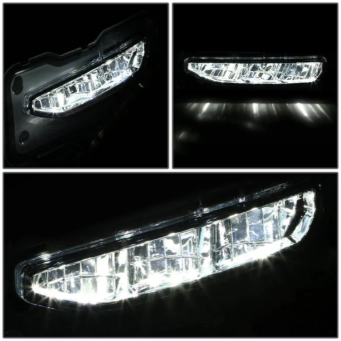 DNA Fog Lights for GMC Sierra 1500 (2016-2019) Full LED with Wiring Harness Switch - Clear or Smoke Lens FL-ZTL-372 - Image 7