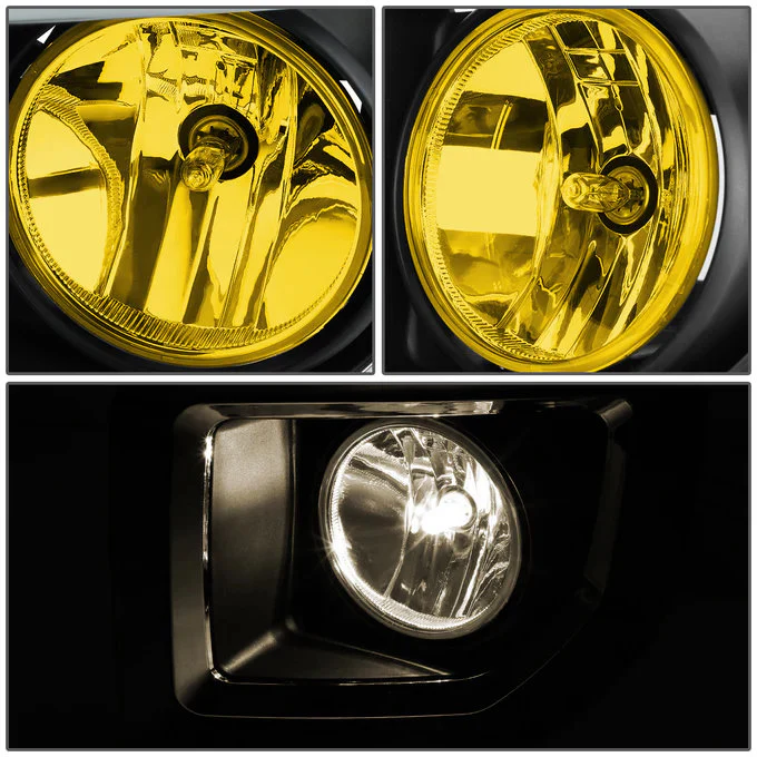 DNA Fog Lights for GMC Sierra 2500HD 3500HD (2015-2016) with Switch and Wiring Harness - Amber Lens FL-ZTL-187-AM - Image 2