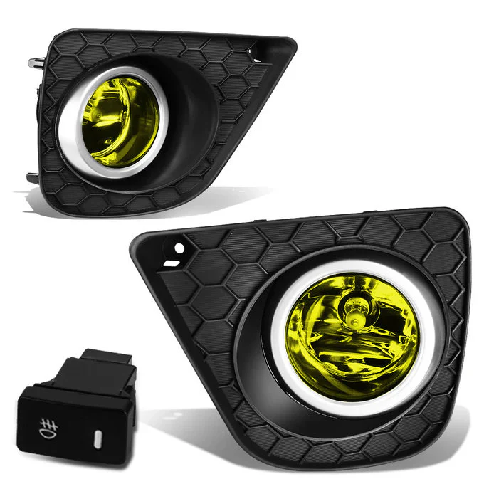 DNA Fog Lights for Honda Accord Coupe (2013-2015) with Switch and Wiring Harness - Amber / Clear / Smoke Lens FL-ZTL-193