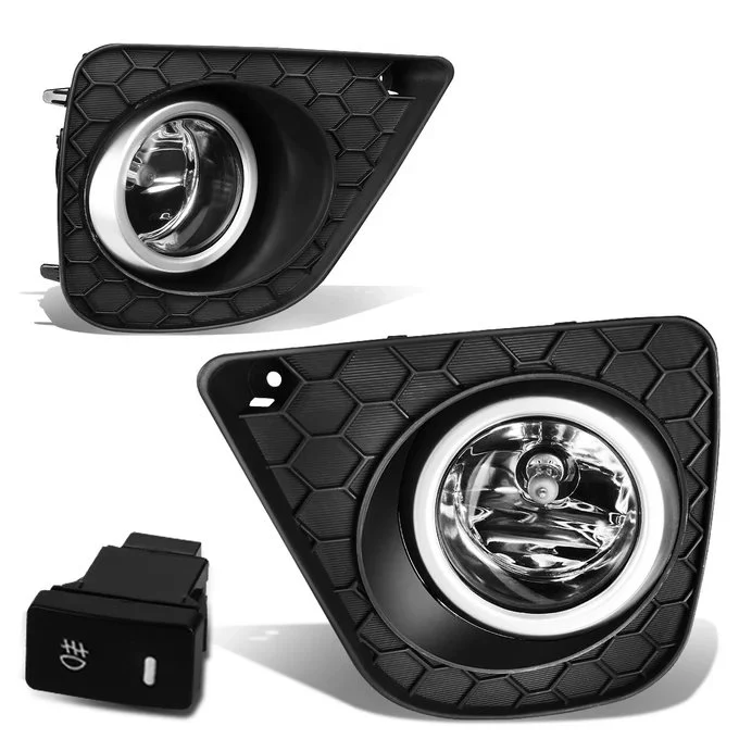 DNA Fog Lights for Honda Accord Coupe (2013-2015) with Switch and Wiring Harness - Amber / Clear / Smoke Lens FL-ZTL-193 - Image 4