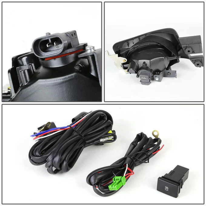 DNA Fog Lights for Honda Accord Sedan (2003-2005) with Switch and Wiring Harness - Amber or Smoke Lens FL-ZTL-116 - Image 5