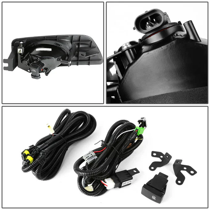 DNA Fog Lights for Honda Accord Sedan & Coupe (2006-2007) with Switch and Wiring Harness - Amber / Clear / Smoke Lens - Image 10
